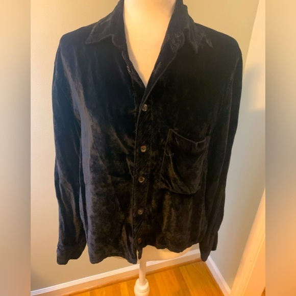 CP Shades crushed velvet shirt, size S - Picture 1 of 5
